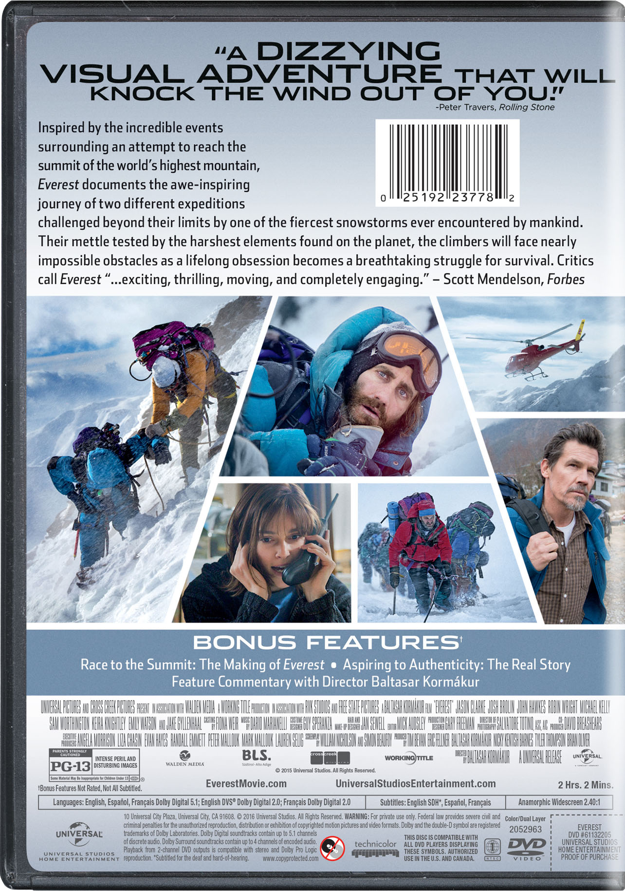 Everest Universal Pictures Entertainment Portal Trailers, bonus