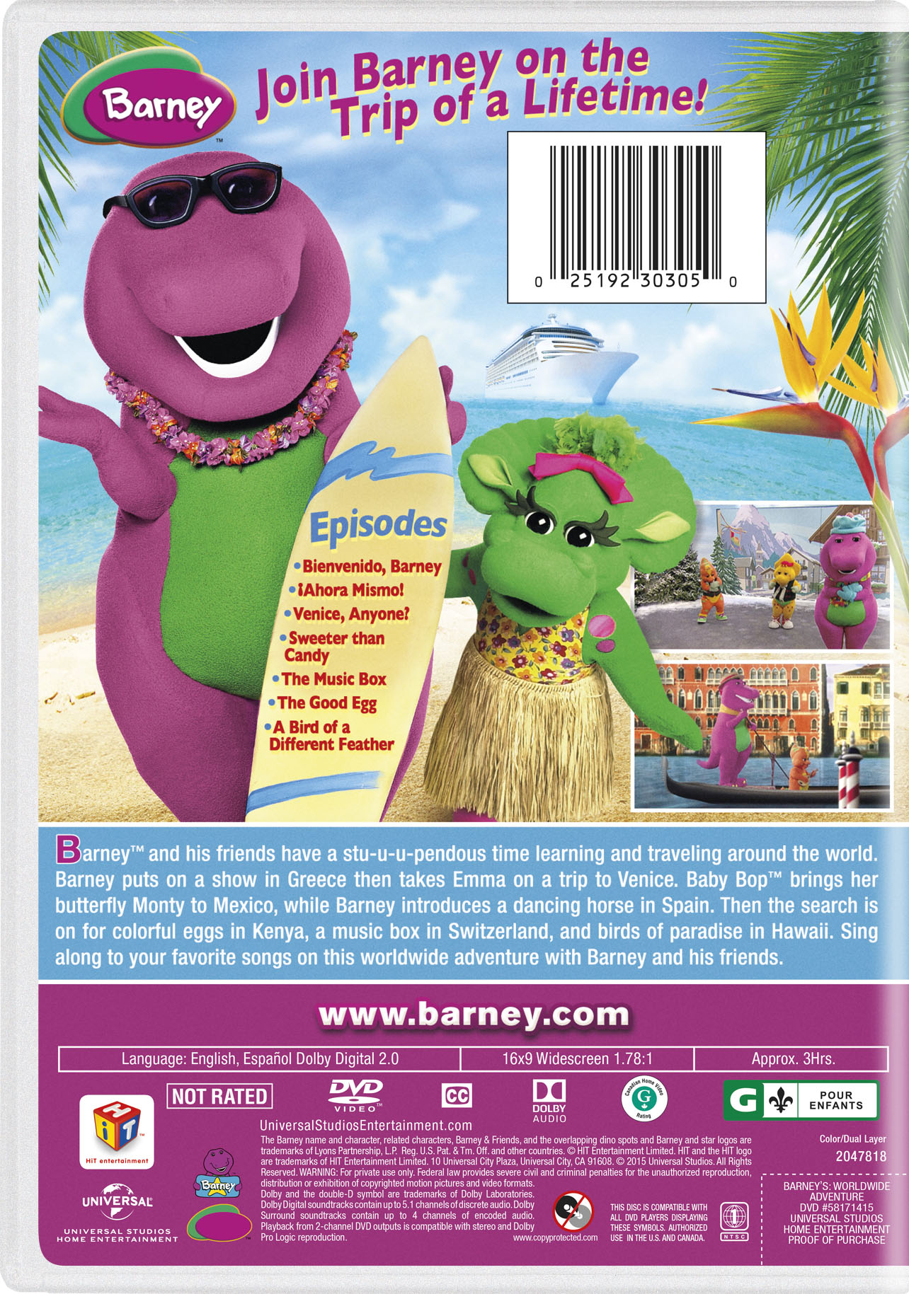 Barney: Barney's Worldwide Adventure! | Movie Page | DVD, Blu-ray ...