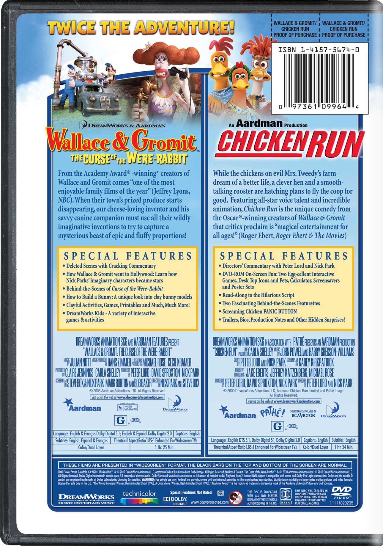 Wallace & Gromit: The Curse of the Were-Rabbit / Chicken ...