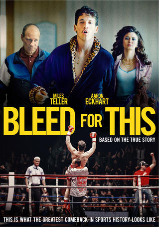 BLEED FOR THIS Original Movie Promo Poster 11x17 Ciaran Hinds Miles Teller