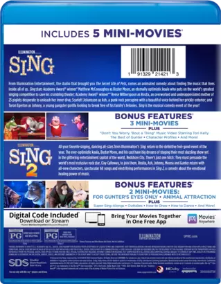 Sing 2-Movie Pack | Watch Page | DVD, Blu-ray, Digital HD, On Demand, Trailers, Downloads | Universal Pictures Home Entertainment Sing 2-Movie Pack | Watch Page | DVD, Blu-ray, Digital HD, On Demand, Trailers, Downloads | Universal Pictures Home Entertainment