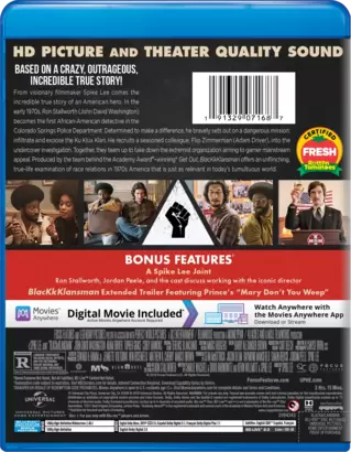 BlacKkKlansman Watch Page DVD Blu ray Digital HD On Demand