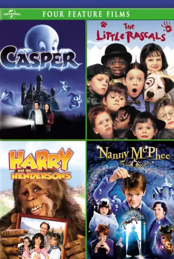 Four Feature Films Casper The Little Rascars Harry Hendersons Nanny McPhee