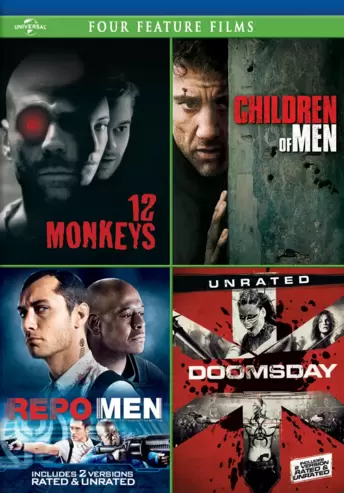 12 Monkeys / Children of Men / Repo Men / Doomsday Four Feature Films