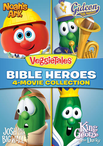 VeggieTales: Bible Heroes - 4-Movie Collection (Noah's Ark / Gideon Tuba Warrior / Josh and the Big Wall / King George and the Ducky)