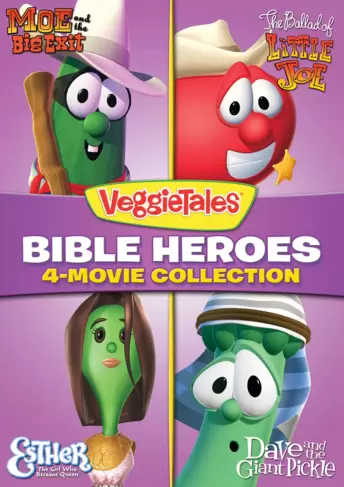 VeggieTales: Bible Heroes 4-Movie Collection (Moe and the Big Exit / The Ballad of Little Joe / Esther - The Girl Who Became Queen / Dave and the Giant Pickle)