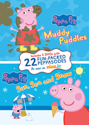 Peppa Pig Muddy Puddles and Sun, Sea, and Snow