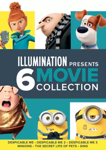 Illumination Presents: 6-Movie Collection (Despicable Me / Despicable Me 2 / Despicable Me 3 / Minions / The Secret Life of Pets / Sing)