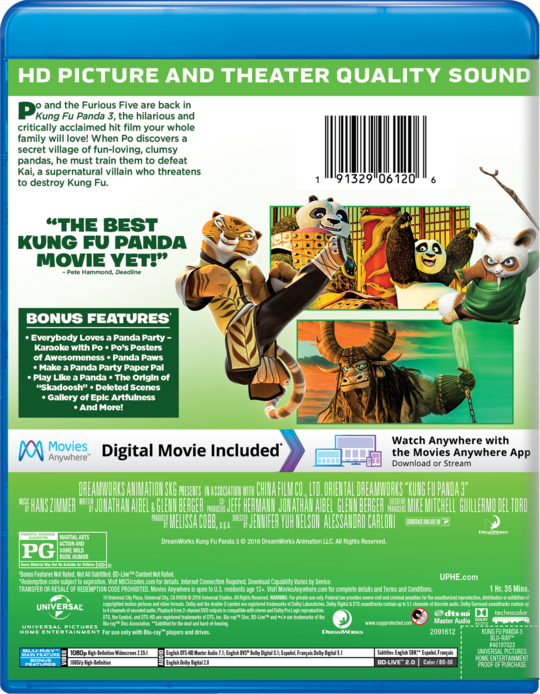 Kung Fu Panda 3 Own Watch Kung Fu Panda 3 Universal Pictures