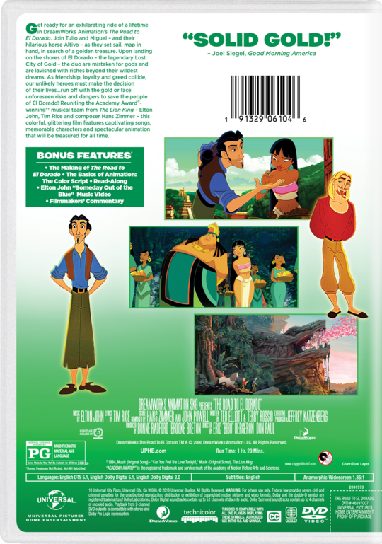 The Road to El Dorado | Movie Page | DVD, Blu-ray, Digital ...