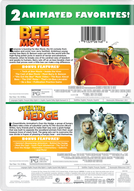 Bee Movie Over The Hedge 2 Movie Collection Own Watch Bee