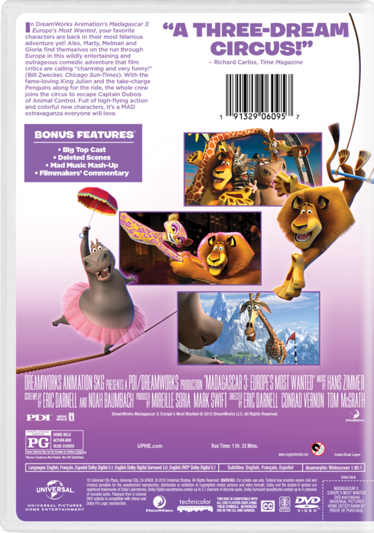 Madagascar 3 Europe S Most Wanted Own Watch Madagascar 3