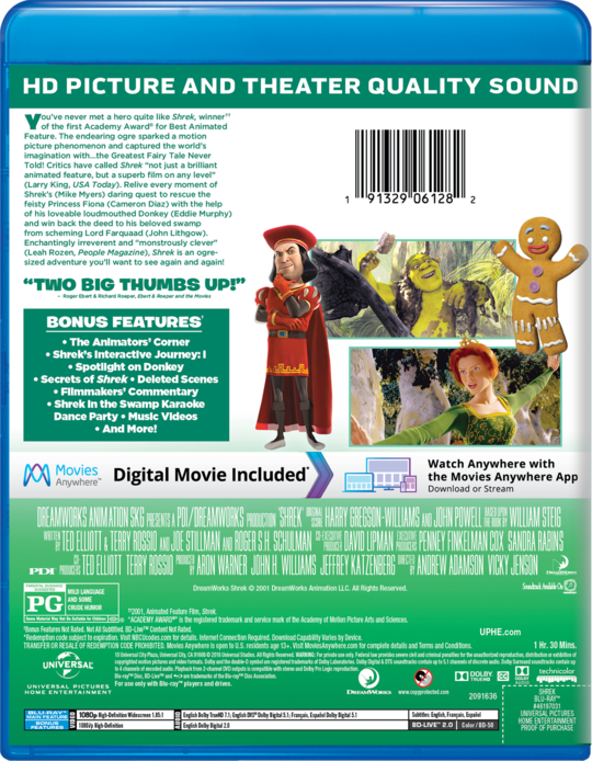 Shrek Watch On Blu Ray Dvd Digital On Demand