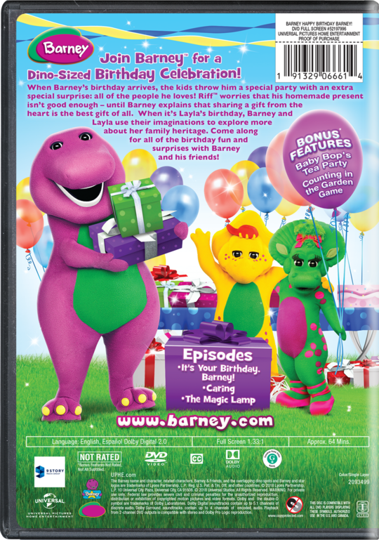 Barney Happy Birthday Barney Watch On Blu Ray Dvd Digital And On Demand