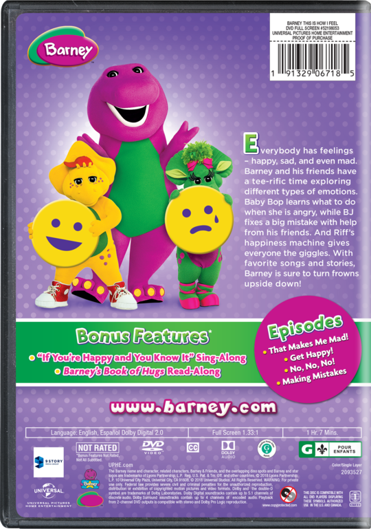 Barney This Is How I Feel Watch Page Dvd Blu Ray Digital Hd On Demand Trailers Downloads Universal Pictures Home Entertainment