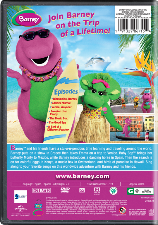 Barney: Barney's Worldwide Adventure! | Own & Watch Barney: Barney's ...