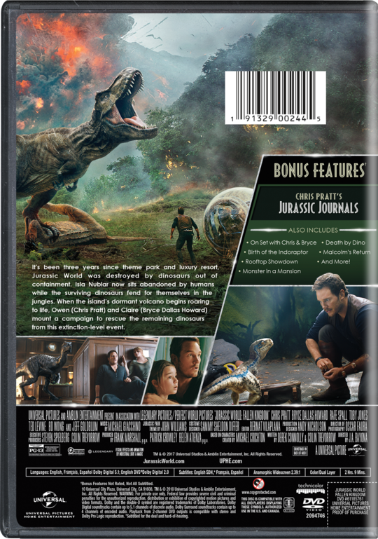 Jurassic World Fallen Kingdom Own Watch Jurassic World