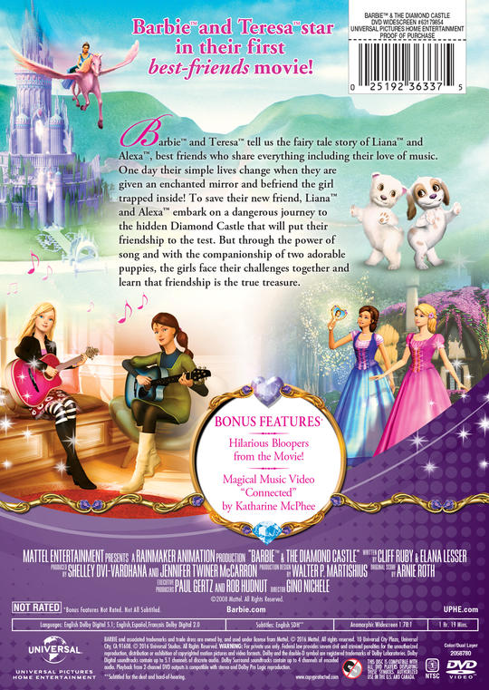 Barbie & The Diamond Castle | Movie Page | DVD, Blu-ray, Digital, On Demand, Trailers, Downloads ...