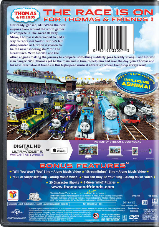 Thomas Friends The Great Race The Movie Own Watch Thomas