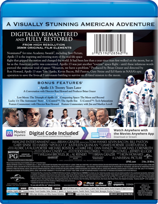 Apollo 13 Own Watch Apollo 13 Universal Pictures