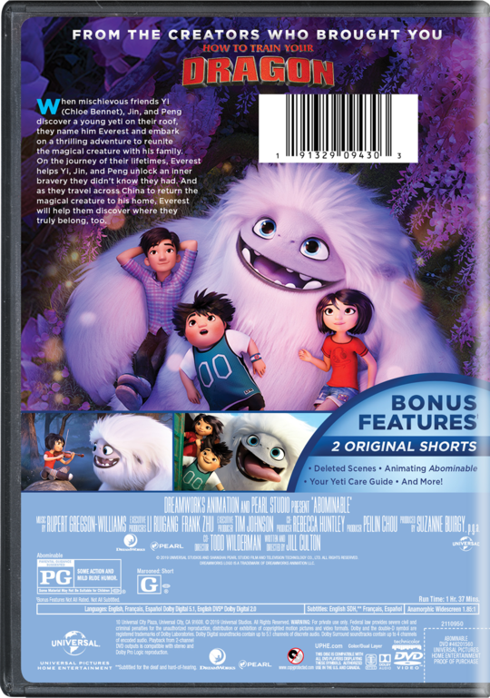 Abominable | Movie Page | DVD, Blu-ray, Digital, On Demand ...