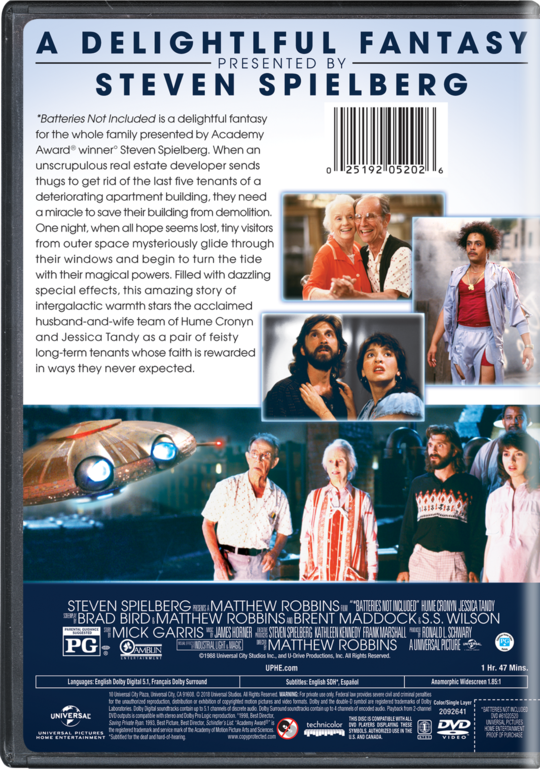 *Batteries Not Included Movie Page DVD, Bluray, Digital, On Demand