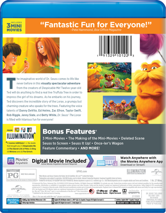 Dr Seuss The Lorax Watch Page Dvd Blu Ray Digital Hd On Demand Trailers Downloads Universal Pictures Home Entertainment