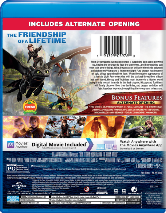 How to Train Your Dragon The Hidden World Watch on Blu