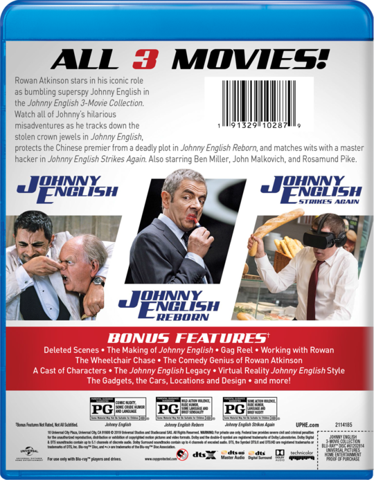 Johnny English 3 Movie Collection Own Watch Johnny English 3 Movie Collection Universal Pictures Johnny english strikes again might get a few giggles out of viewers pining for buffoonish pratfalls, but for the most part, this sequel simply strikes out. johnny english 3 movie collection